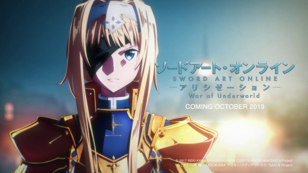 Video promo per Sword Art Online Alicization War of Underworld