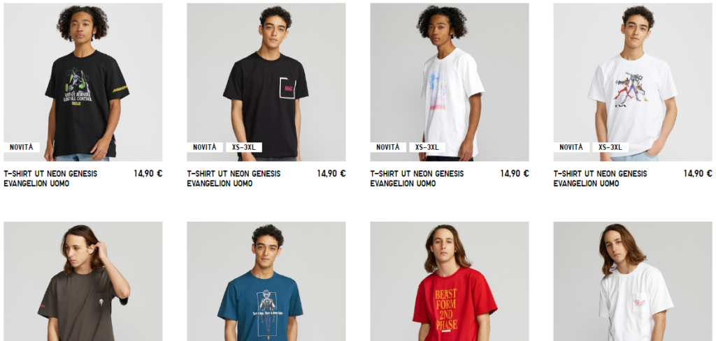 Tshirts Evangelion UNIQLO