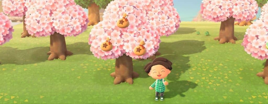 Animal crossing new horizons soldi su alberi