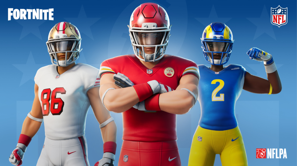 Nuove skin a tema NFL su Fortnite