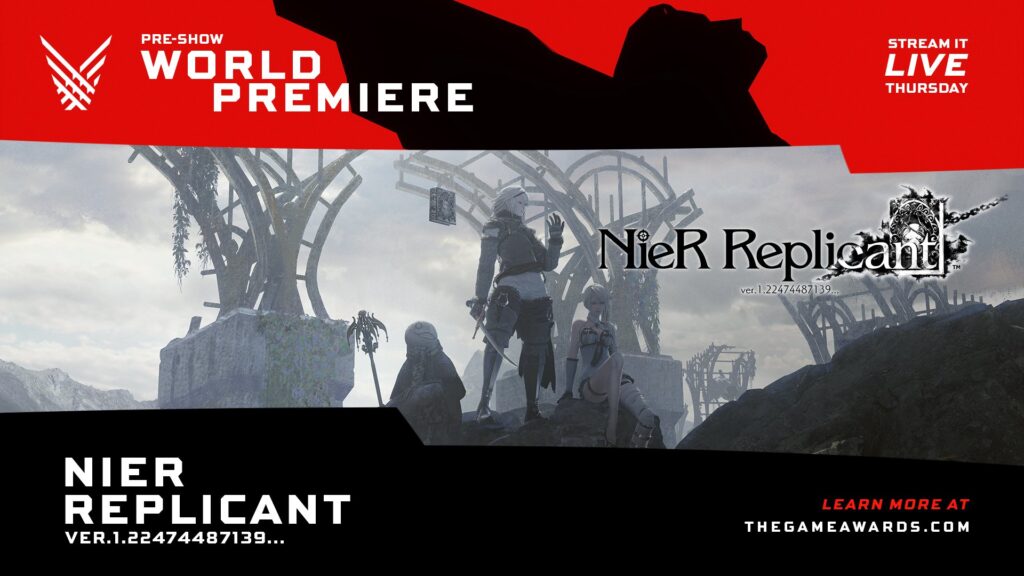 Il trailer di NieR Replicant debutterà nel pre-show dei Game Awards 2020